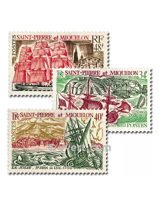 n° 395/397 - Timbre Saint-Pierre et Miquelon Poste