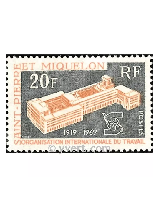 n° 398 - Timbre Saint-Pierre et Miquelon Poste