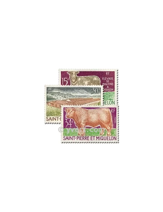 n° 407/409 - Timbre Saint-Pierre et Miquelon Poste