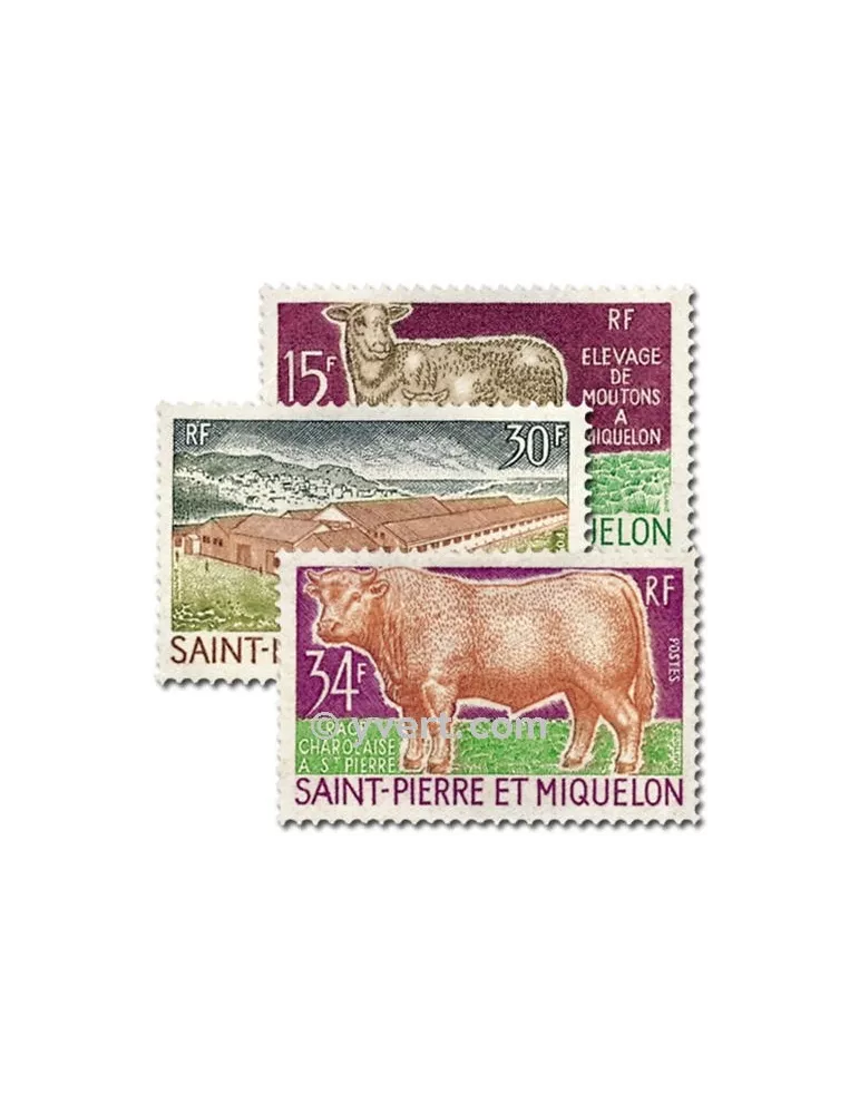 n° 407/409 - Timbre Saint-Pierre et Miquelon Poste