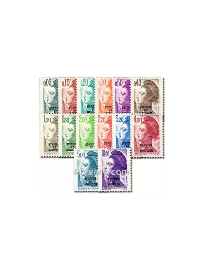 n° 455/469 - Timbre Saint-Pierre et Miquelon Poste