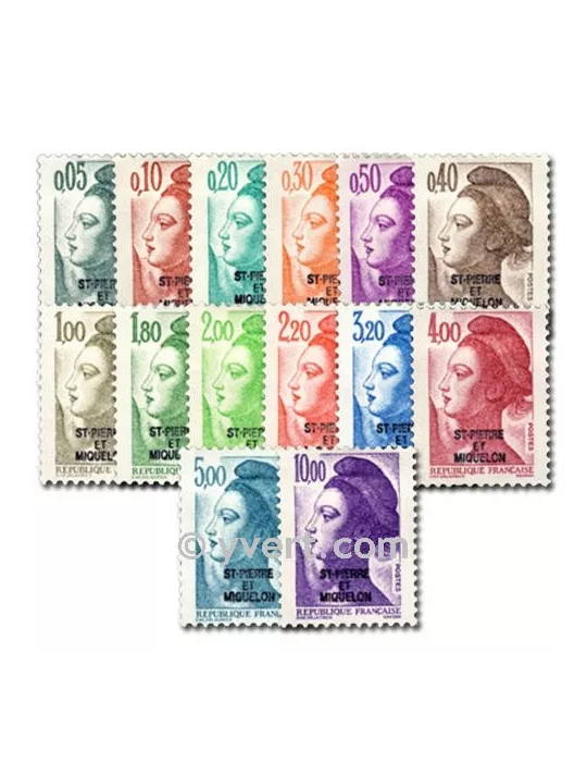 n° 455/469 - Timbre Saint-Pierre et Miquelon Poste