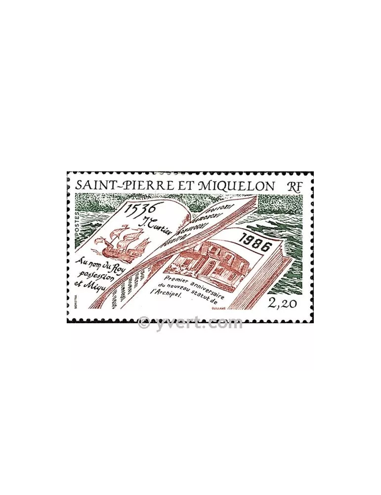n° 470 - Timbre Saint-Pierre et Miquelon Poste