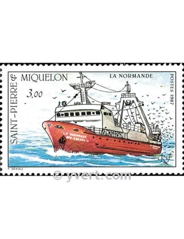 n° 482 - Timbre Saint-Pierre et Miquelon Poste 2