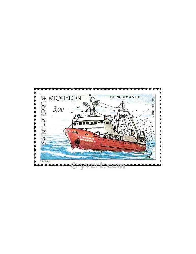 n° 482 - Timbre Saint-Pierre et Miquelon Poste