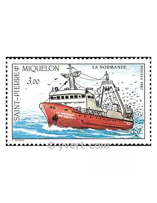 n° 482 - Timbre Saint-Pierre et Miquelon Poste