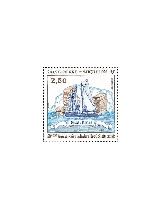 n° 492 - Timbre Saint-Pierre et Miquelon Poste
