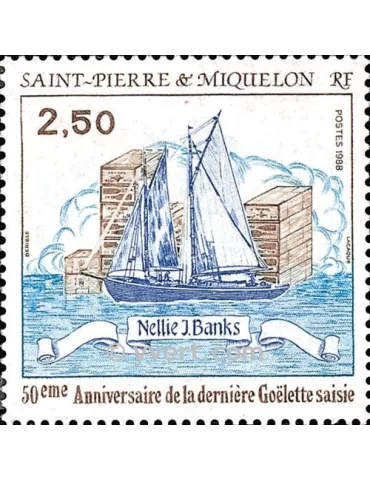 n° 492 - Timbre Saint-Pierre et Miquelon Poste 2