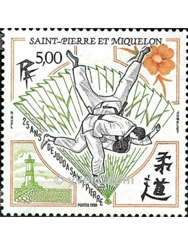n° 498 - Timbre Saint-Pierre et Miquelon Poste 2