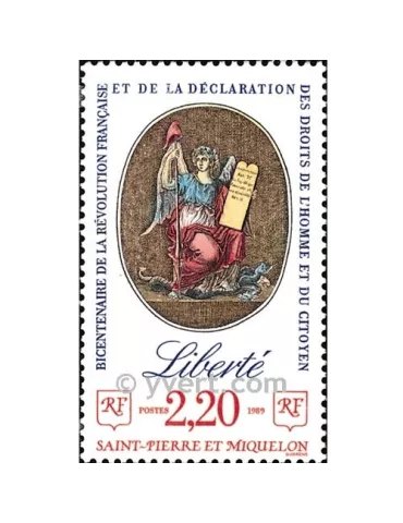 n° 499 - Timbre Saint-Pierre et Miquelon Poste 2