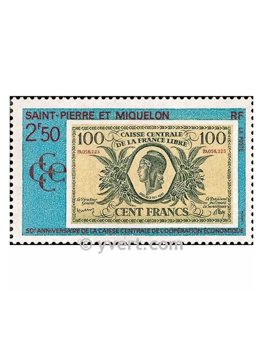 n° 551 - Timbre Saint-Pierre et Miquelon Poste