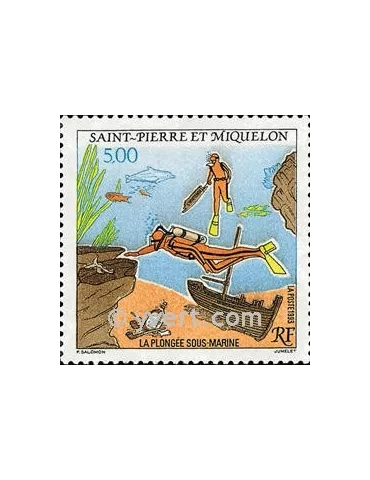 n° 574 - Timbre Saint-Pierre et Miquelon Poste