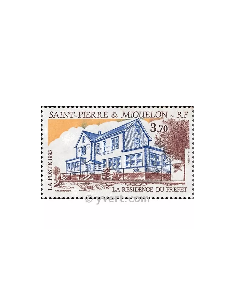n° 584 - Timbre Saint-Pierre et Miquelon Poste
