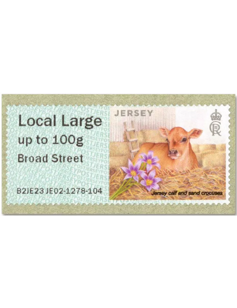 n° 71a/76a - Timbre JERSEY Timbres de distributeurs