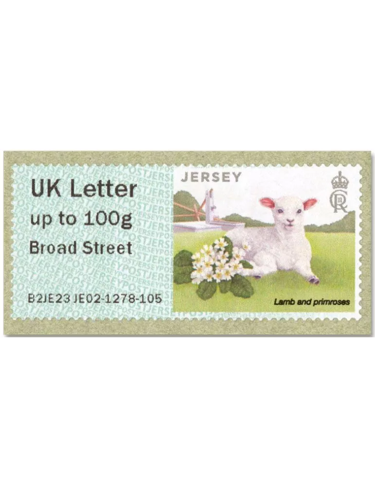 n° 71a/76a - Timbre JERSEY Timbres de distributeurs