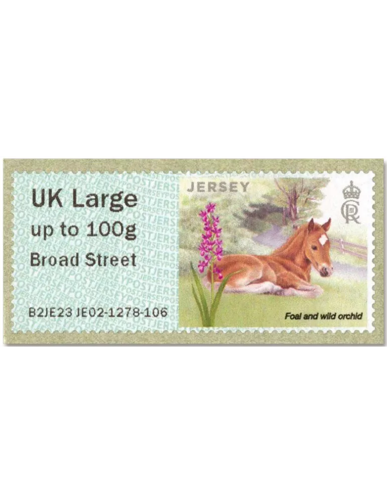 n° 71a/76a - Timbre JERSEY Timbres de distributeurs