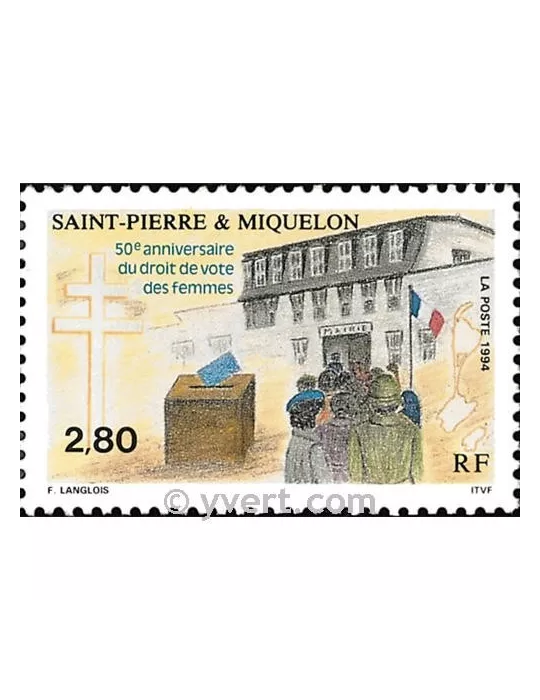 n° 597 - Timbre Saint-Pierre et Miquelon Poste