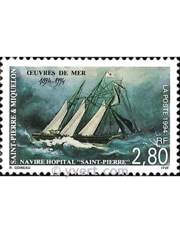 n° 598 - Timbre Saint-Pierre et Miquelon Poste 2