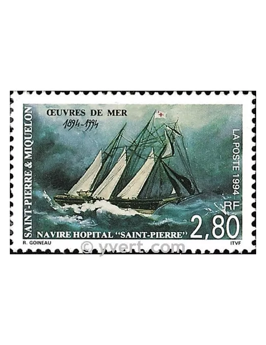n° 598 - Timbre Saint-Pierre et Miquelon Poste
