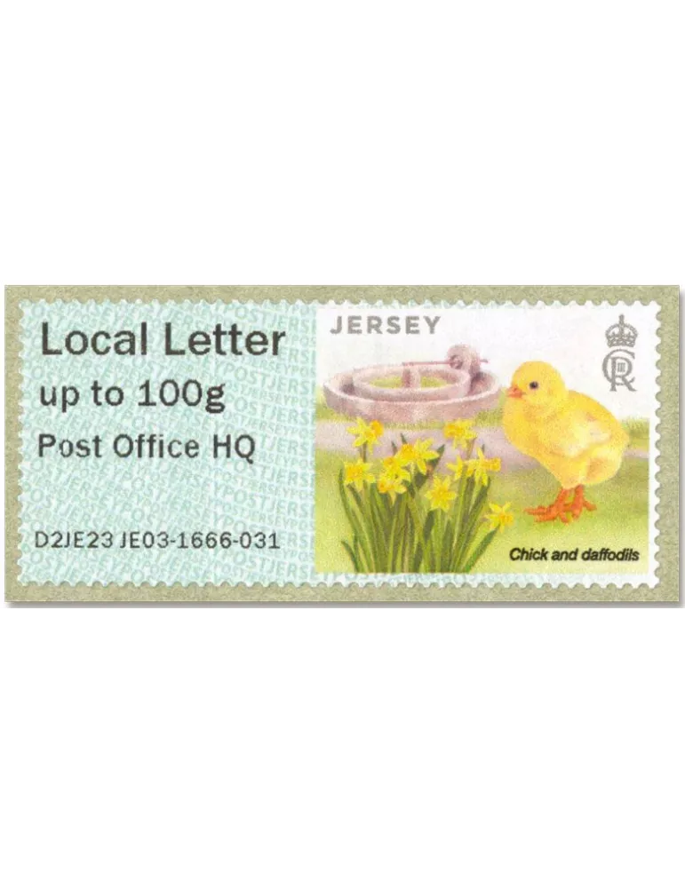 n° 71b/76b - Timbre JERSEY Timbres de distributeurs