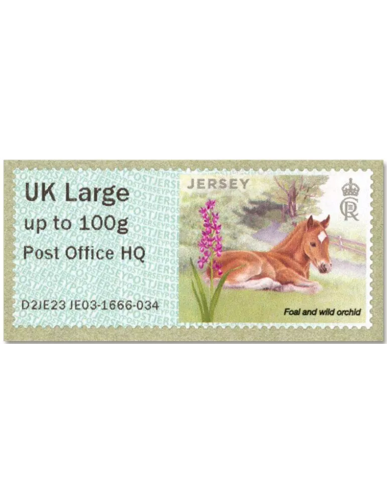 n° 71b/76b - Timbre JERSEY Timbres de distributeurs