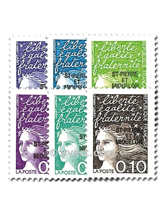 n° 656/661 - Timbre Saint-Pierre et Miquelon Poste