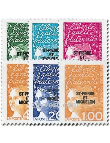 n° 663/668 - Timbre Saint-Pierre et Miquelon Poste 2