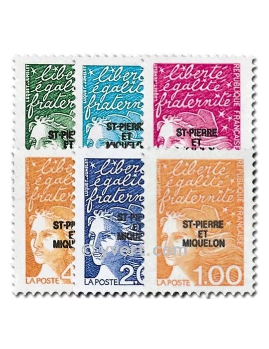 n° 663/668 - Timbre Saint-Pierre et Miquelon Poste
