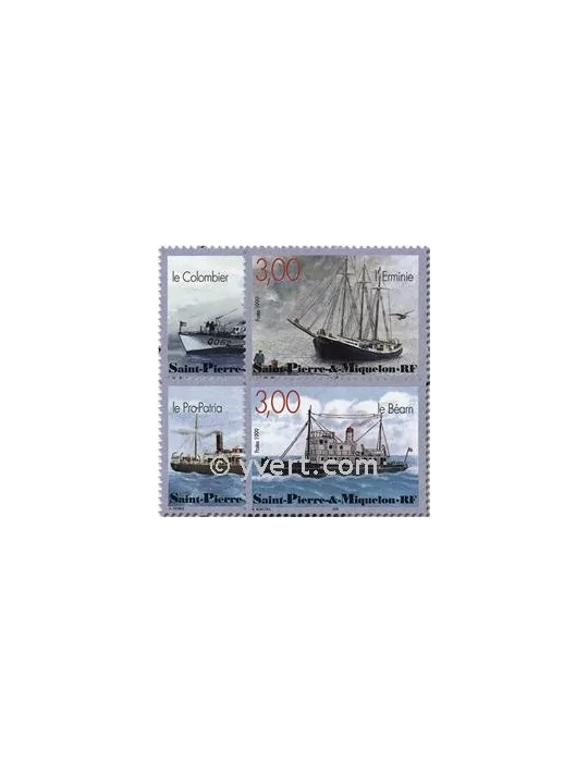 n° 696/699 (BF 7) - Timbre Saint-Pierre et Miquelon Poste