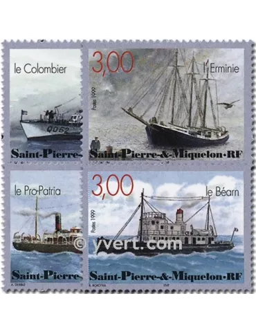 n° 696/699 (BF 7) - Timbre Saint-Pierre et Miquelon Poste 2