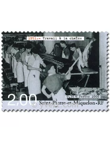 n° 727/736 (BF 9) - Timbre Saint-Pierre et Miquelon Poste 2