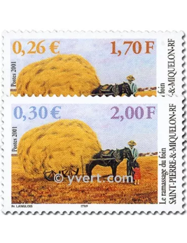 n° 741/742 - Timbre Saint-Pierre et Miquelon Poste 2