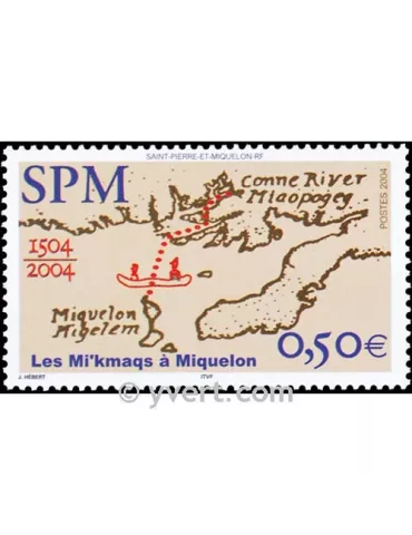 n° 818 - Timbre Saint-Pierre et Miquelon Poste 2