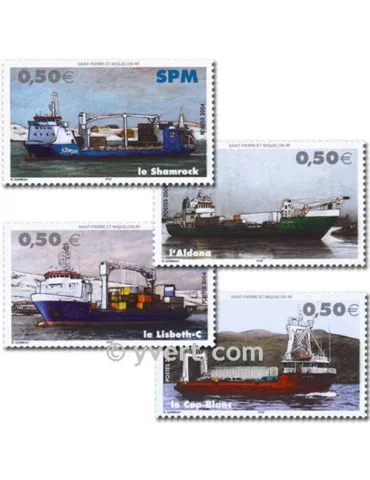 n° 823/826 (BF 10) - Timbre Saint-Pierre et Miquelon Poste 2
