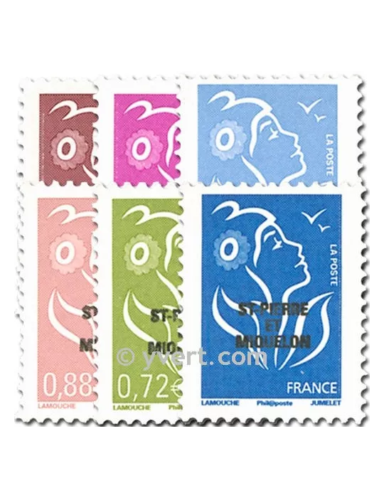 n° 918/923 - Timbre Saint-Pierre et Miquelon Poste