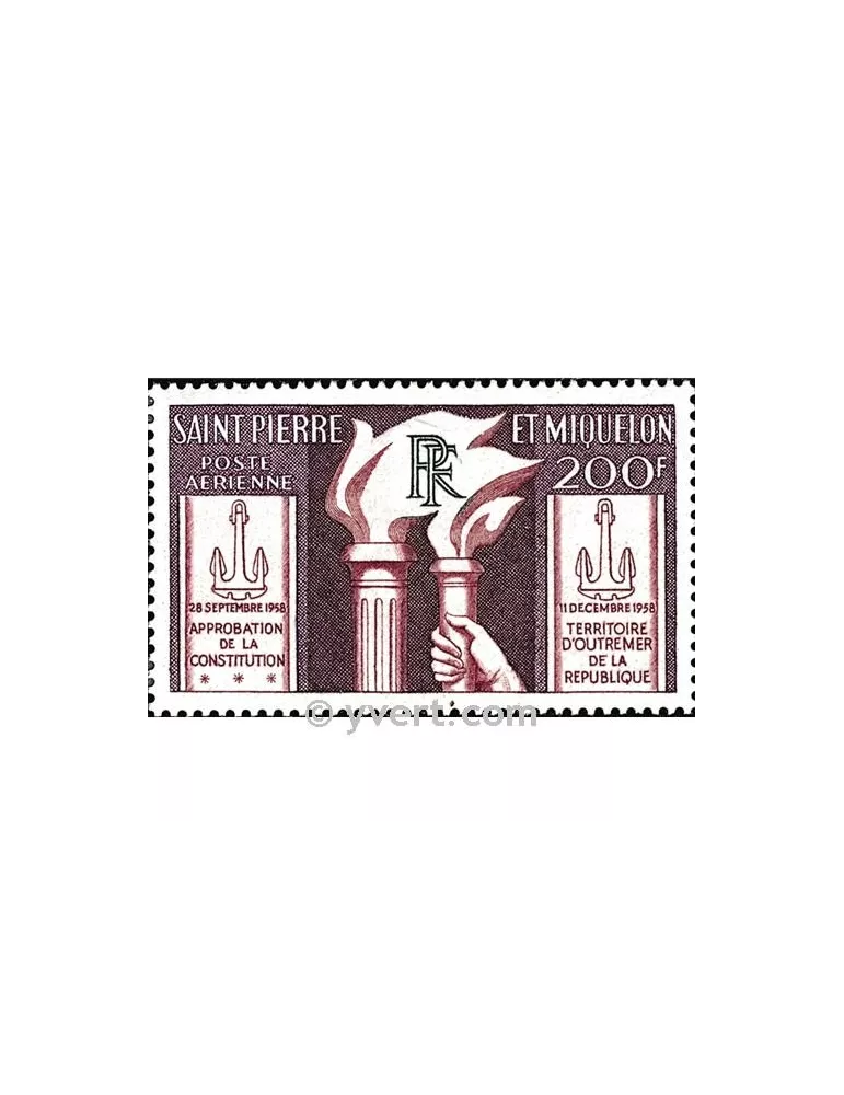 n° 26 - Timbre Saint-Pierre et Miquelon Poste aérienne