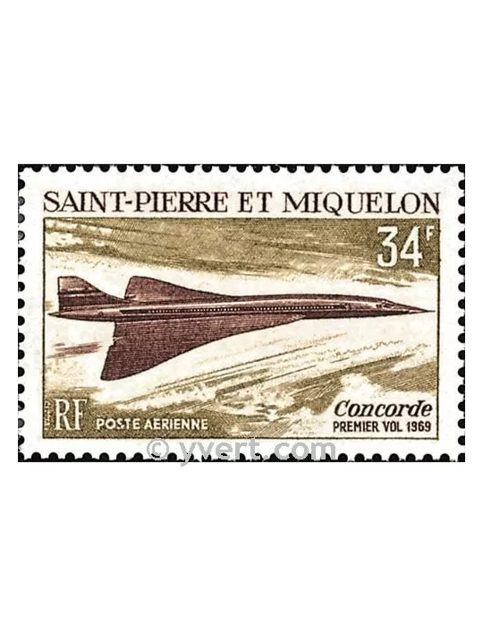 n° 43 - Timbre Saint-Pierre et Miquelon Poste aérienne