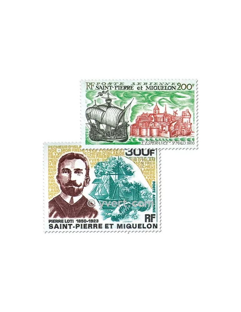 n° 46/47 - Timbre Saint-Pierre et Miquelon Poste aérienne