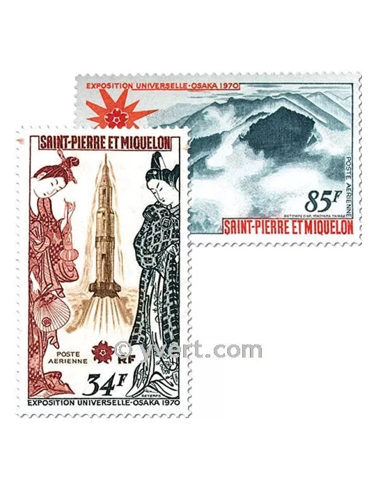 n° 48/49 - Timbre Saint-Pierre et Miquelon Poste aérienne