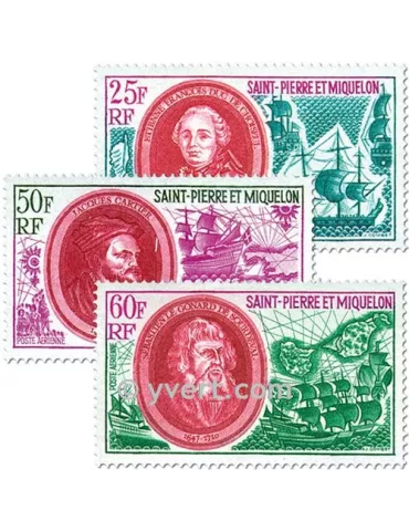 n° 50/52 - Timbre Saint-Pierre et Miquelon Poste aérienne