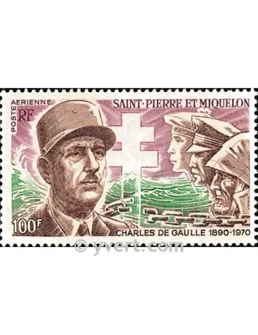 n° 53 - Timbre Saint-Pierre et Miquelon Poste aérienne