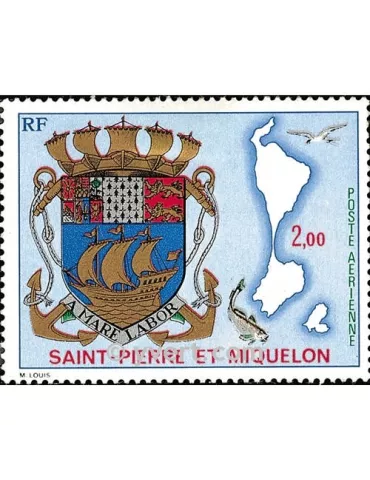 n° 58 - Timbre Saint-Pierre et Miquelon Poste aérienne