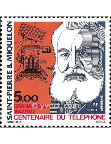 n° 63 - Timbre Saint-Pierre et Miquelon Poste aérienne