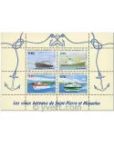 n° 4 - Timbre Saint-Pierre et Miquelon Bloc et feuillets