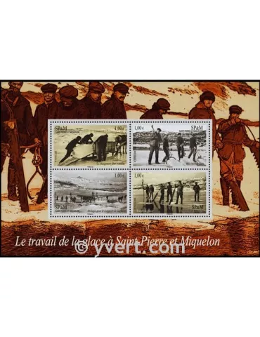 n° 13 - Timbre Saint-Pierre et Miquelon Bloc et feuillets