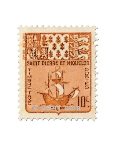 n° 67/76 - Timbre Saint-Pierre et Miquelon Taxe