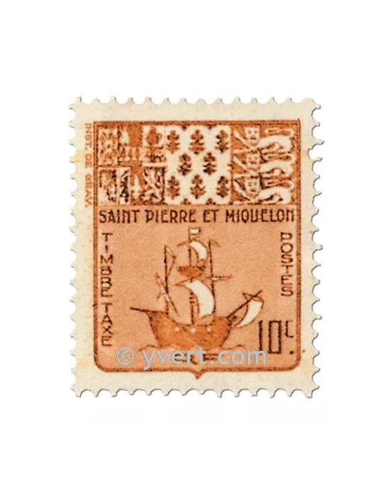 n° 67/76 - Timbre Saint-Pierre et Miquelon Taxe