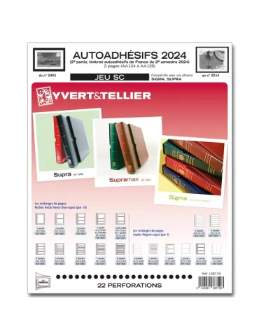 FRANCE AUTOADHESIFS SC : 2024 - 2E SEMESTRE (JEUX AVEC POCHETTES)