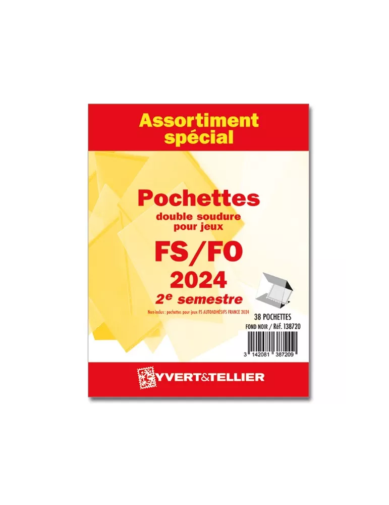 Assortiment de pochettes (double soudure) : 2024-2e semestre