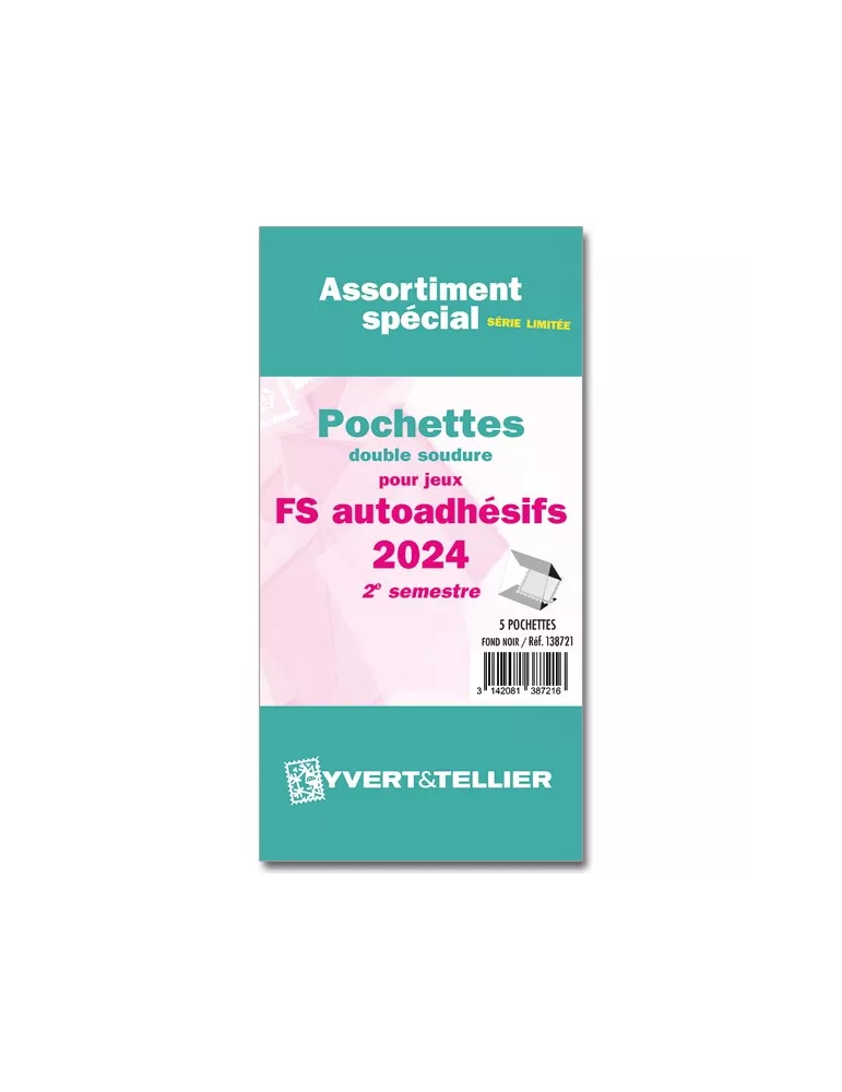 Assortiment de pochettes (double soudure) : 2024-2e sem. (Jeux Autoadhésifs)
